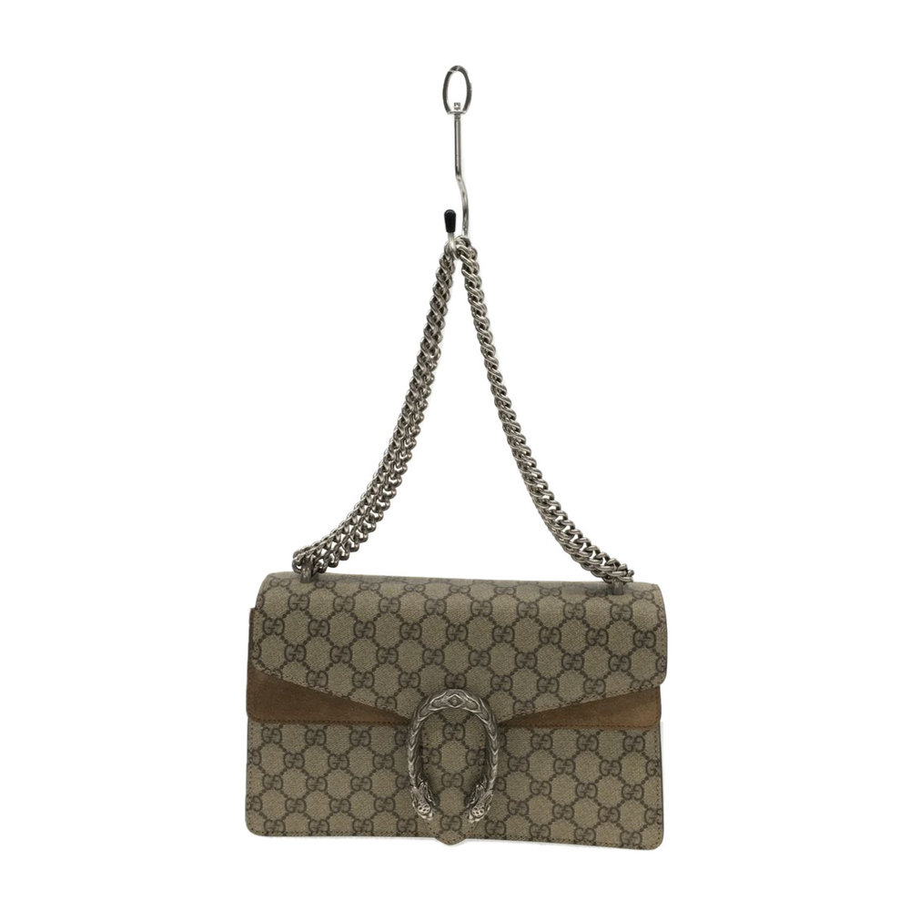Gucci Horsebit Shoulder Bag Beige